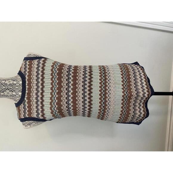 Topshop Tops - Topshop woven metallic thread tank tunic top size 6 missoni style